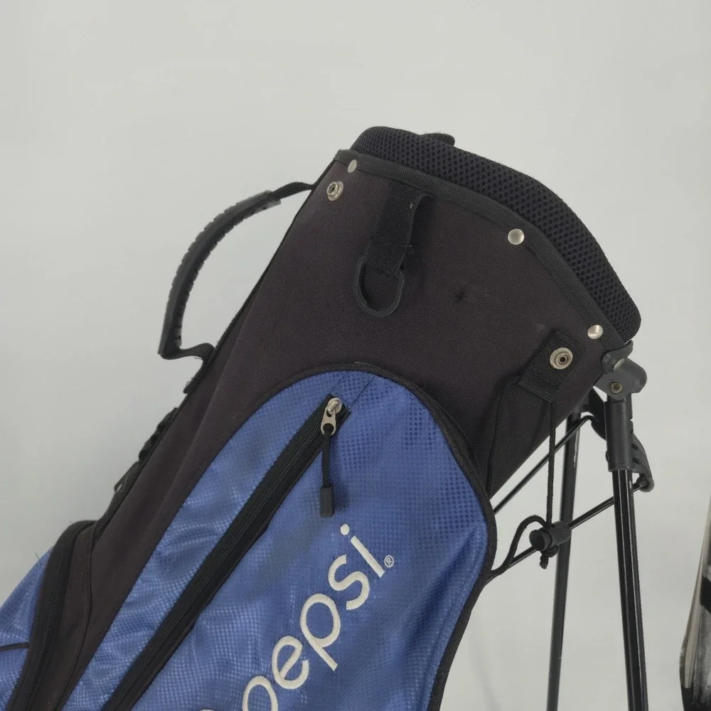 Pepsi Golf Stand Bag Blue Black Carry Bag Soda Logo Promo 34